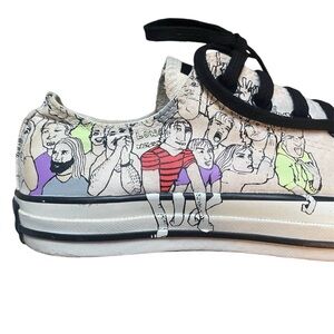 Converse All Stars Concert Low Top Long Neck Crowd  Lace Up Sneakers